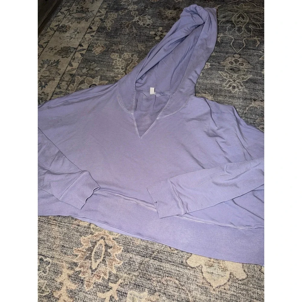 Intimately Free People Purple Lounge Set Shorts Hoodie